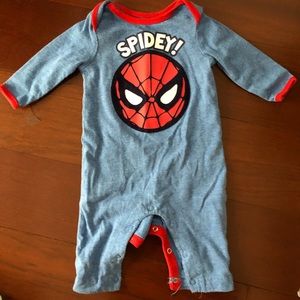 0-3 Month Spider-Man Romper
